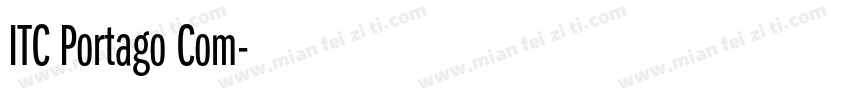 ITC Portago Com字体转换